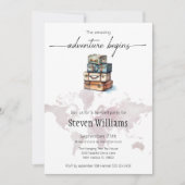 別れの会 世界旅行の冒険が始まる 招待状 (正面)