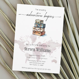 別れの会 世界旅行の冒険が始まる 招待状