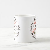 別れの夏の歓迎秋感謝祭 コーヒーマグカップ (中央)