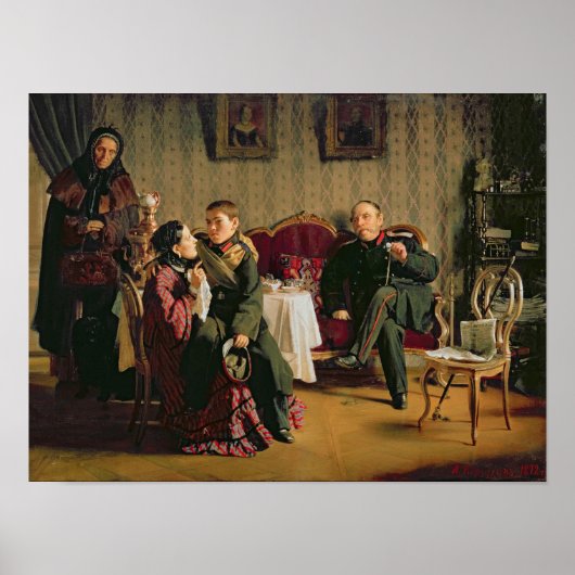 別れの日， 1872 ポスター (正面)