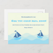 別れの船の波紋 ポストカード (正面/裏面)