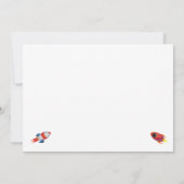 別れのParty すばらしい宇宙船 予算内で価値がある 招待状 (裏面)