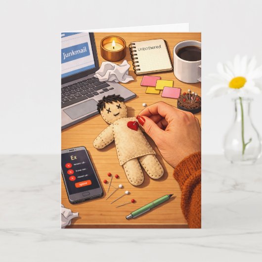 別れは辛いが気にしないイラスト カード (小さな植物)