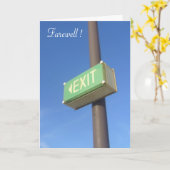 別れを告げる カード (黄色い花)