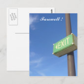 別れを告げる ポストカード (正面/裏面)