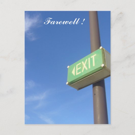 別れを告げる ポストカード (正面)