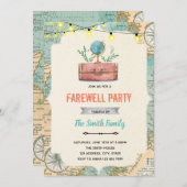 別れパーティーのテーマ招待状 招待状 (正面/裏面)