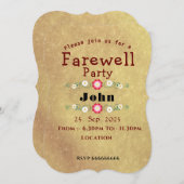 別れ 招待状 (正面/裏面)