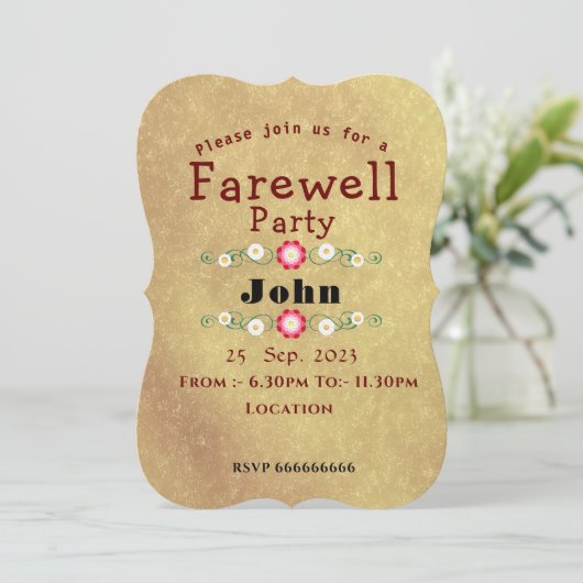 別れ 招待状 (スタンド正面)