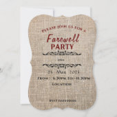 別れ 招待状 (正面)