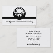 別世界の名刺(黒) 名刺 (正面/裏面)