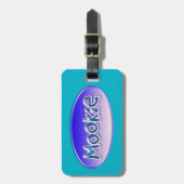 別名でMOOKIEのバッグのラベル ラゲッジタグ (正面縦)