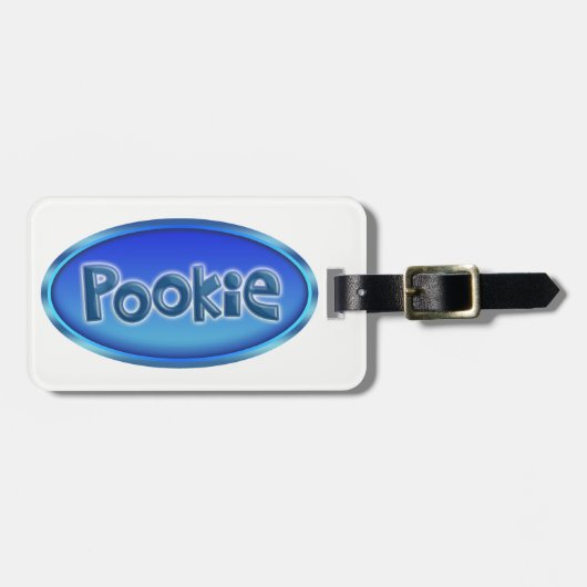 別名でPOOKIE ラゲッジタグ (正面横)