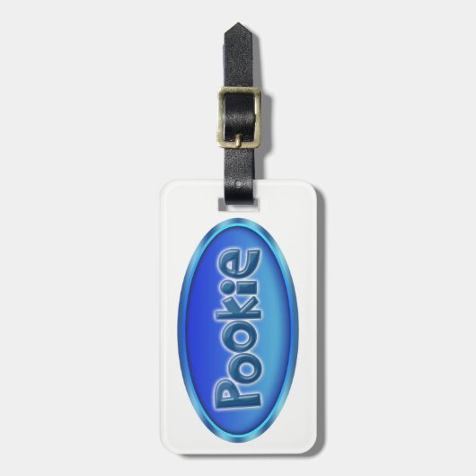 別名でPOOKIE ラゲッジタグ (正面縦)