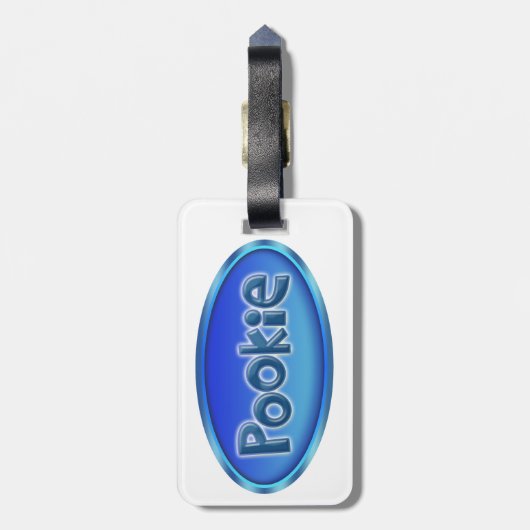 別名でPOOKIE ラゲッジタグ (裏面縦)