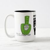 別名… 泡立った指の衣裳のマグ ツートーンマグカップ (左)