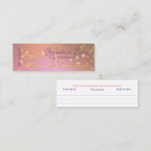 別売り香り個人的な香りスニフノートミックス スキニー名刺 (正面/裏面)