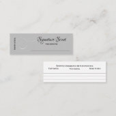 別売り香り個人的な香りスニフノートミックス スキニー名刺 (正面/裏面)