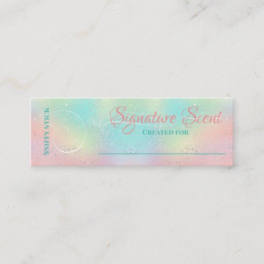 別売り香り個人的な香りスニフノートミックス スキニー名刺 (正面)