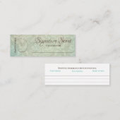 別売り香り個人的な香りスニフノートミックス スキニー名刺 (正面/裏面)