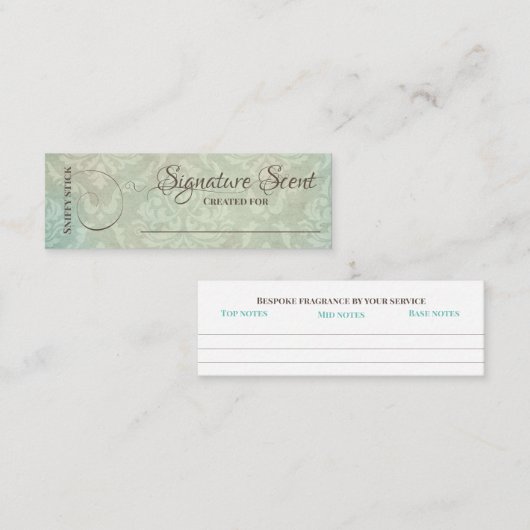 別売り香り個人的な香りスニフノートミックス スキニー名刺 (正面/裏面)