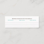 別売り香り個人的な香りスニフノートミックス スキニー名刺 (裏面)