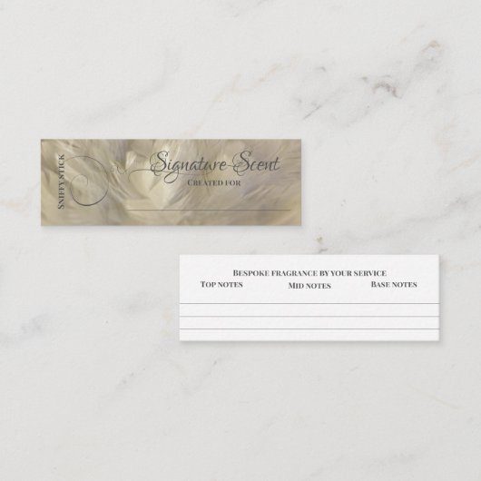別売り香り個人的な香りスニフノートミックスmi スキニー名刺 (正面/裏面)
