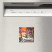 別府旅行日本のポスター マグネット (インサイチュ (食洗機))