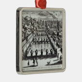 別荘のd'Este、「Le FontanからのTivoliの魚のいる池、 メタルオーナメント (右)