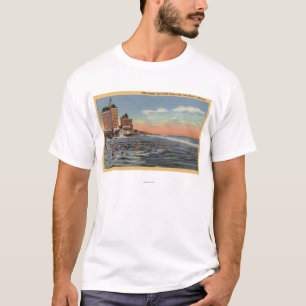 別荘リビエラ及び太平洋沿岸クラブによる泳ぐ人 Tシャツ