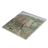 別荘Farneseおよび「Cからの庭の眺め、 タイル (側面)