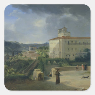 別荘Medici、ローマ1813年の眺め スクエアシール