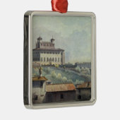 別荘Medici、ローマ、c.1776 (紙の油) メタルオーナメント (右)