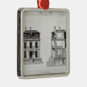 別荘Suburbaine、St.の雲で首位のChasse メタルオーナメント (右)