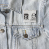 別荘Suburbaine、St.の雲で首位のChasse 缶バッジ (インサイチュ)