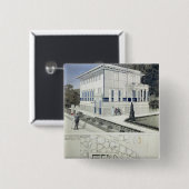 別荘Wagner、ウィーン 缶バッジ (正面&裏面)