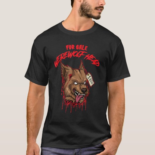別頭人狼の頭ハロウィーンの衣装 Tシャツ (正面)