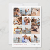 別風変わり年 |レビューの年フォトコラージュ シーズンカード (正面)