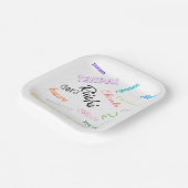 利一麻雀をテーマにした紙プレート ペーパープレート (傾斜あり)