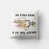 利他主義は私の遺伝子のDNA複製にある クッション (正面)