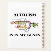 利他主義は遺伝子のDNA複製に含まれる プランナー手帳 (裏面)