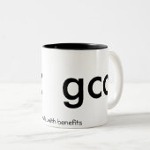 利点のマグを持つ友人… ツートーンマグカップ (正面右)