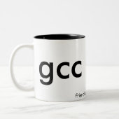 利点のマグを持つ友人… ツートーンマグカップ (左)