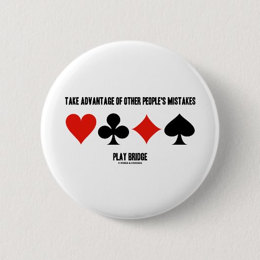 利用して下さい他の人々の間違い(橋)を 缶バッジ (正面)