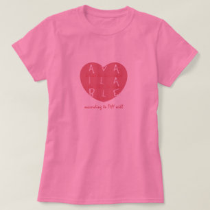 利用できるハートのTシャツ Tシャツ