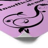 利用可能な侮辱おもしろいポスター署名 ポスター (角)