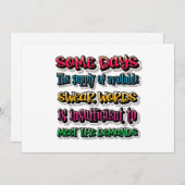 利用可能な宣誓の言葉の供給が不十分である シーズンカード (正面/裏面)