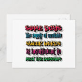 利用可能な宣誓の言葉の供給が不十分である ポストカード (正面/裏面)