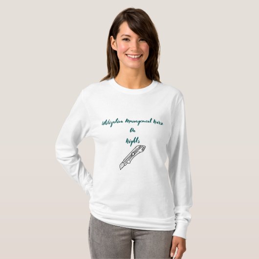 – 利用管理ナース Tシャツ (正面フル)