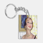 利発な女性は危ないです キーホルダー (正面左)